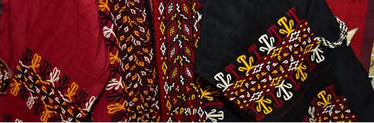Turkmen-style needlework art