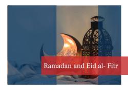 Ramadan and Eid al- Fitr